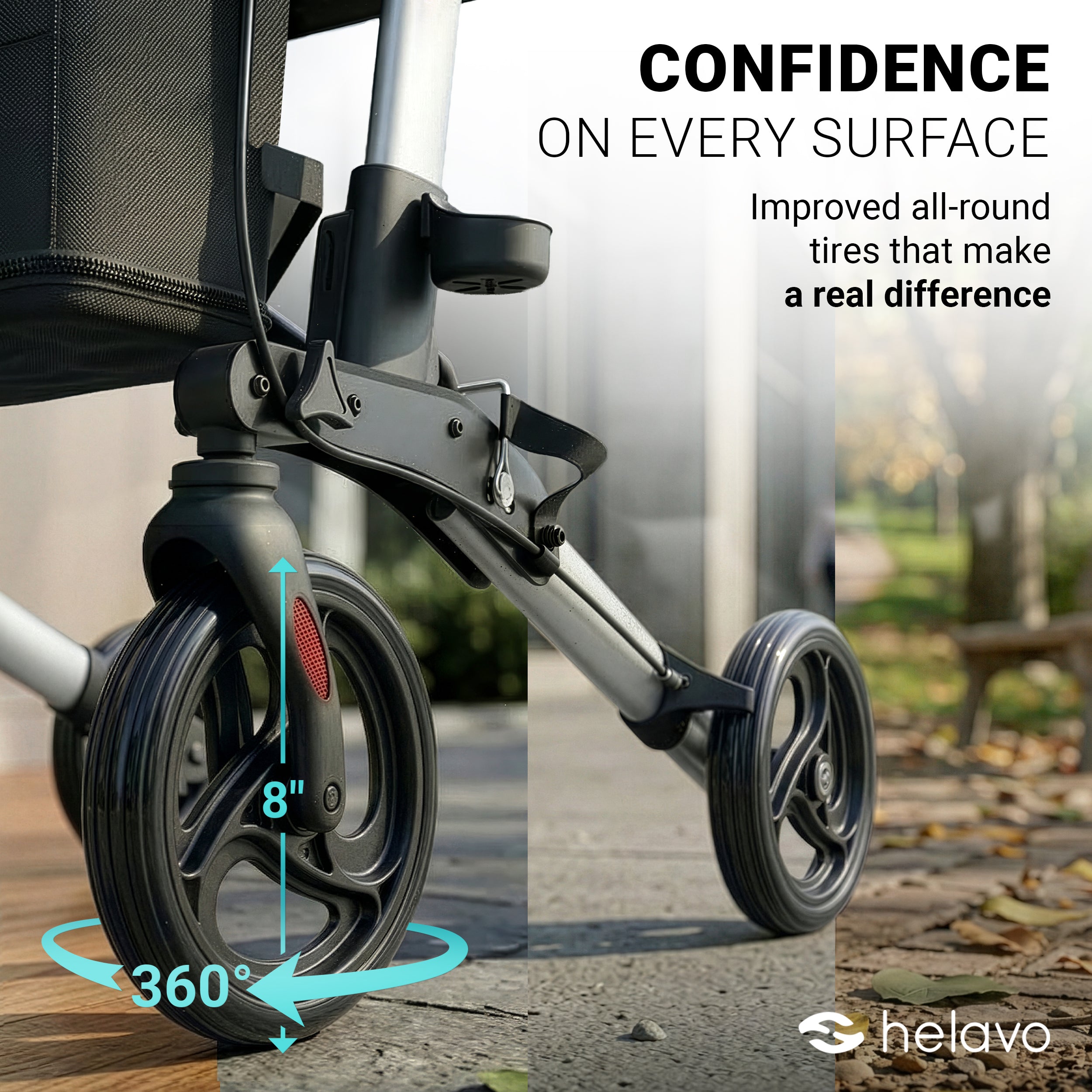 All-round foldable standard rollator H1010 Series