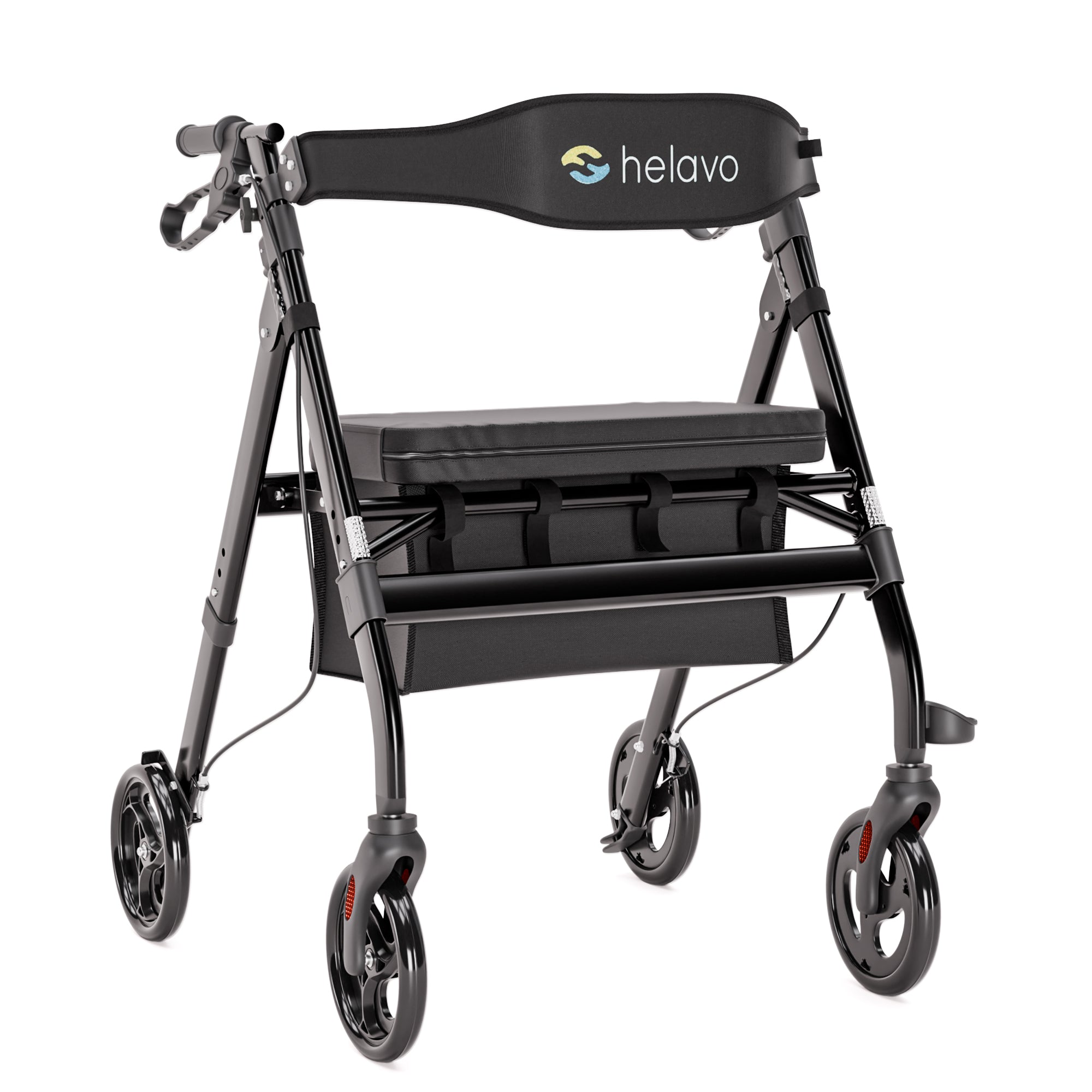 Extra Wide Bariatric Rollator Walker, 550 lbs Capacity (H1050)