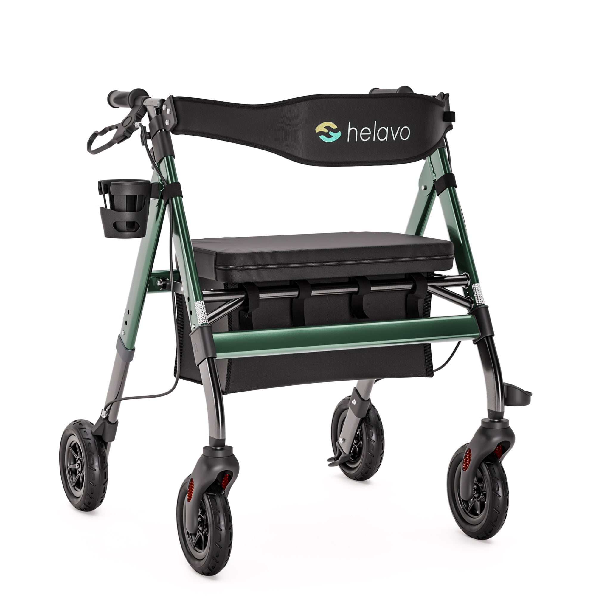 Extra Wide Bariatric Rollator Walker, 550 lbs Capacity (H1150)