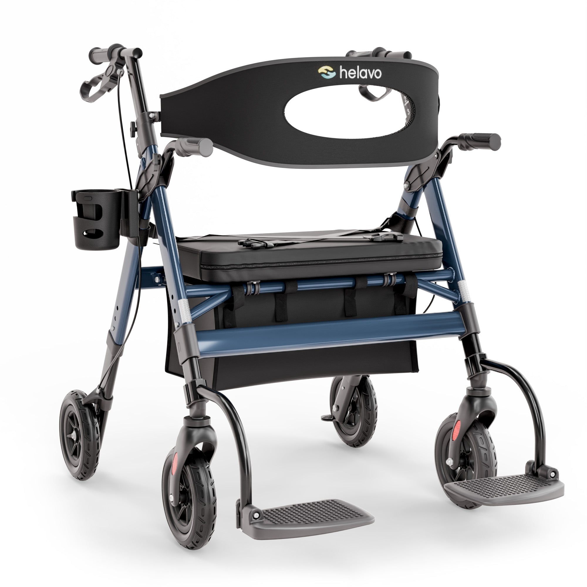 Extra Wide 2 in 1 Bariatric Walker Wheelchair Combo, 500 lb Capacity (H1370)