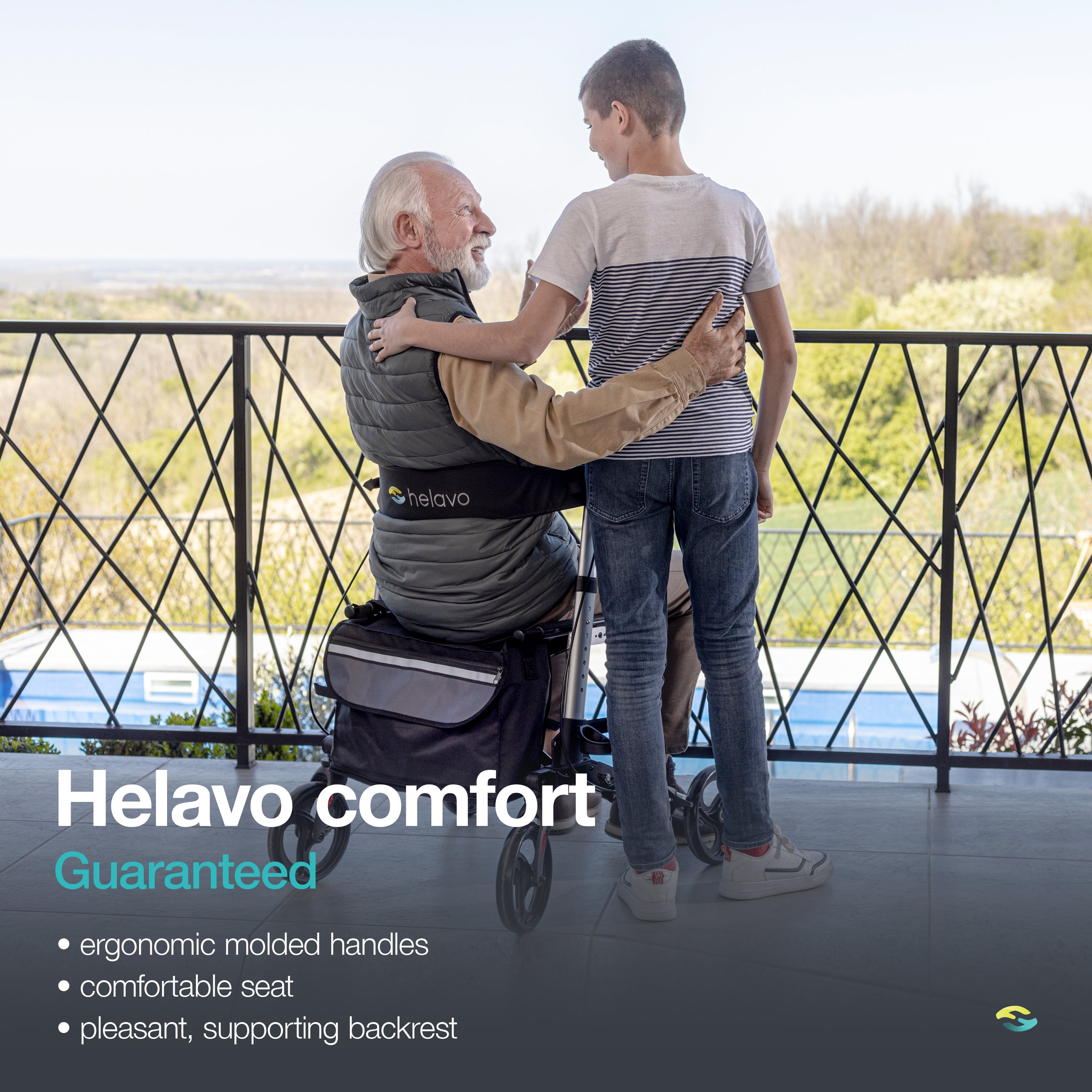 All-round foldable standard rollator H1010 Series