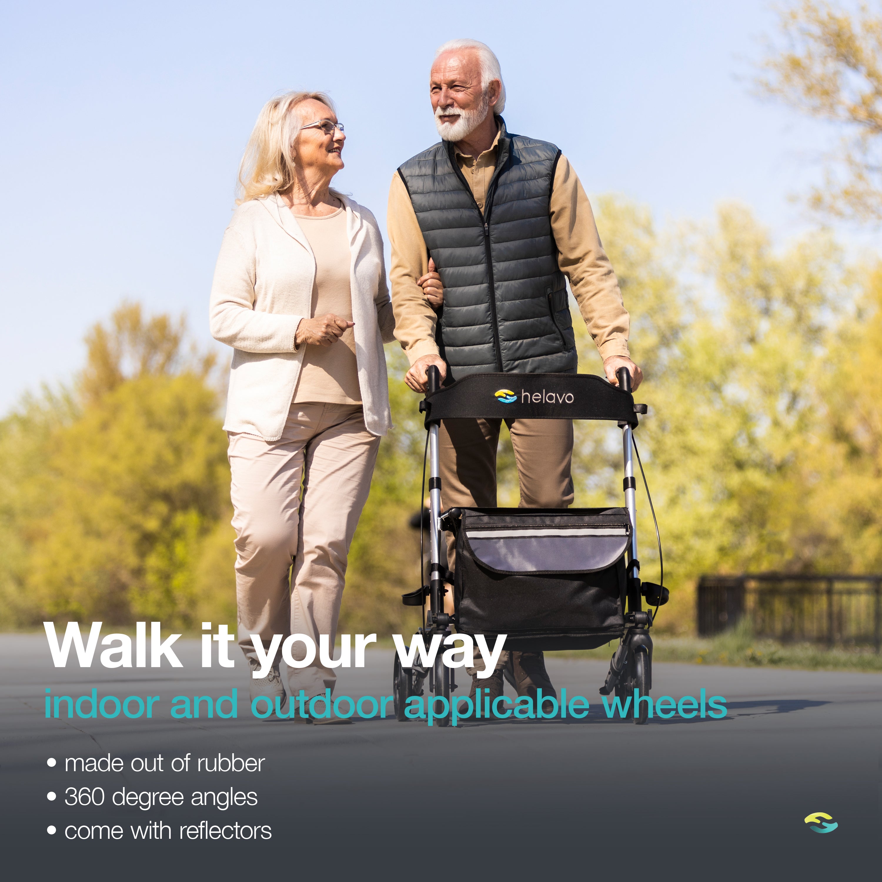 All-round foldable standard rollator H1010 Series