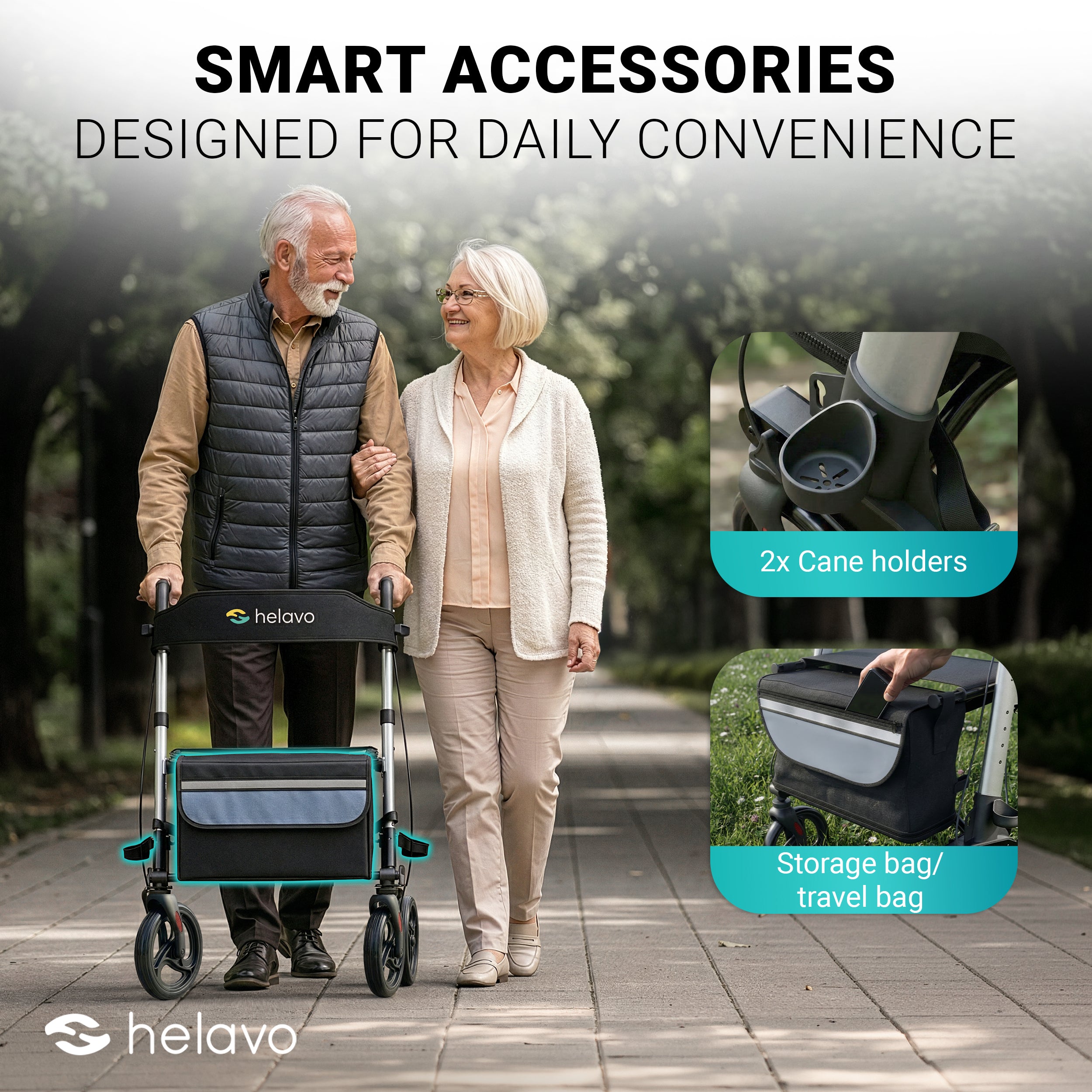 All-round foldable standard rollator H1010 Series
