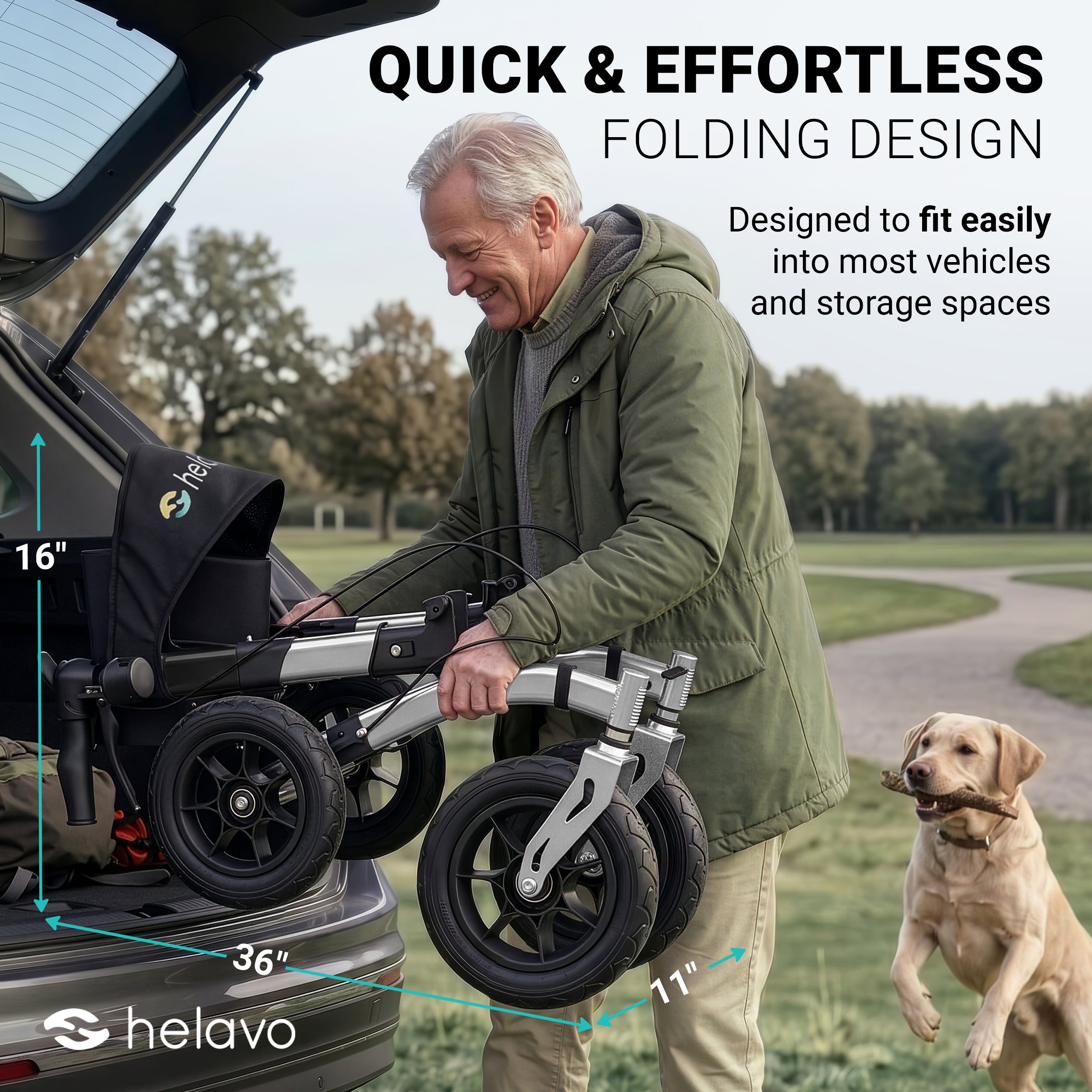 Extra Wide Bariatric Rollator Walker, 550 lbs Capacity (H1150)
