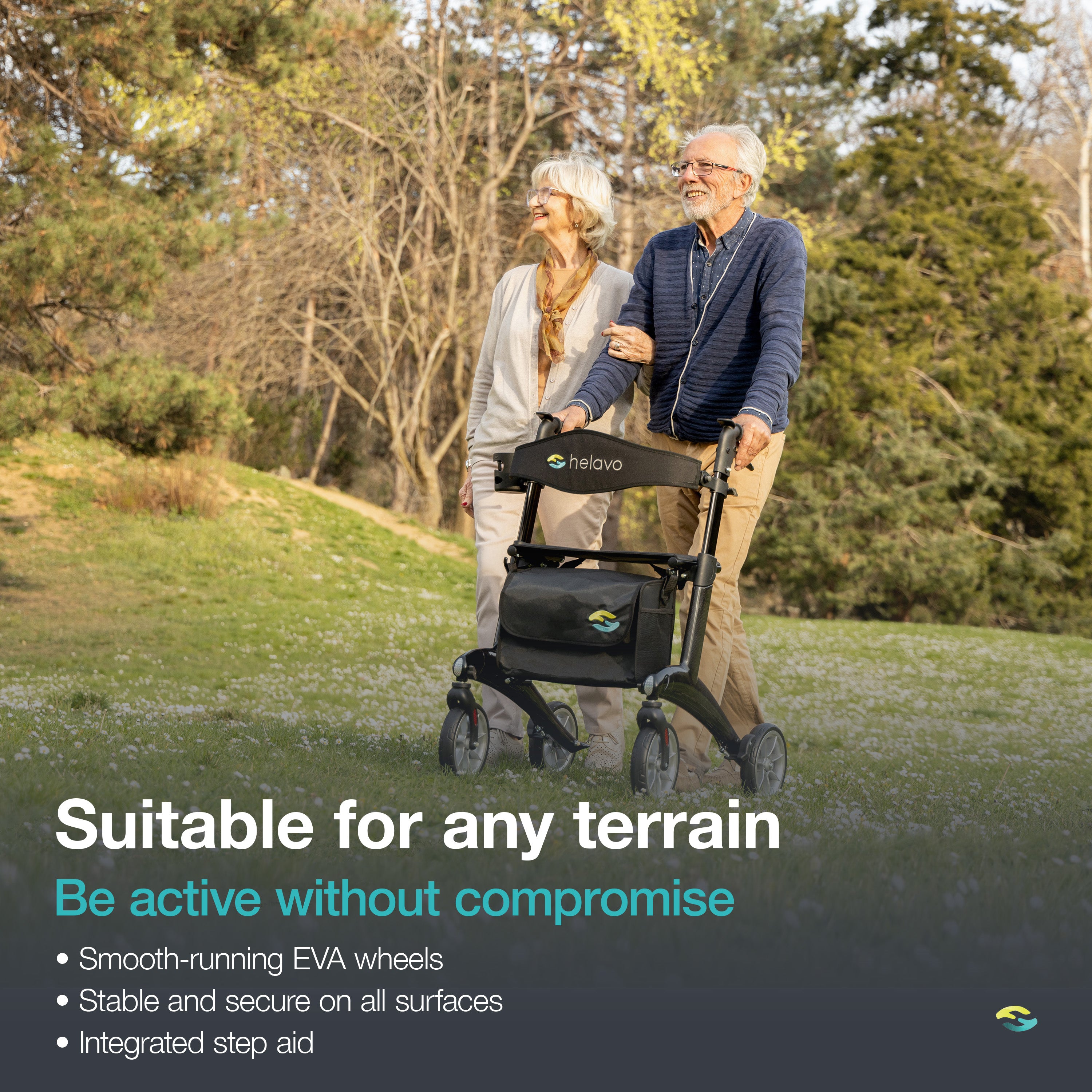 Ultralight Carbon Rollator H1210 Black