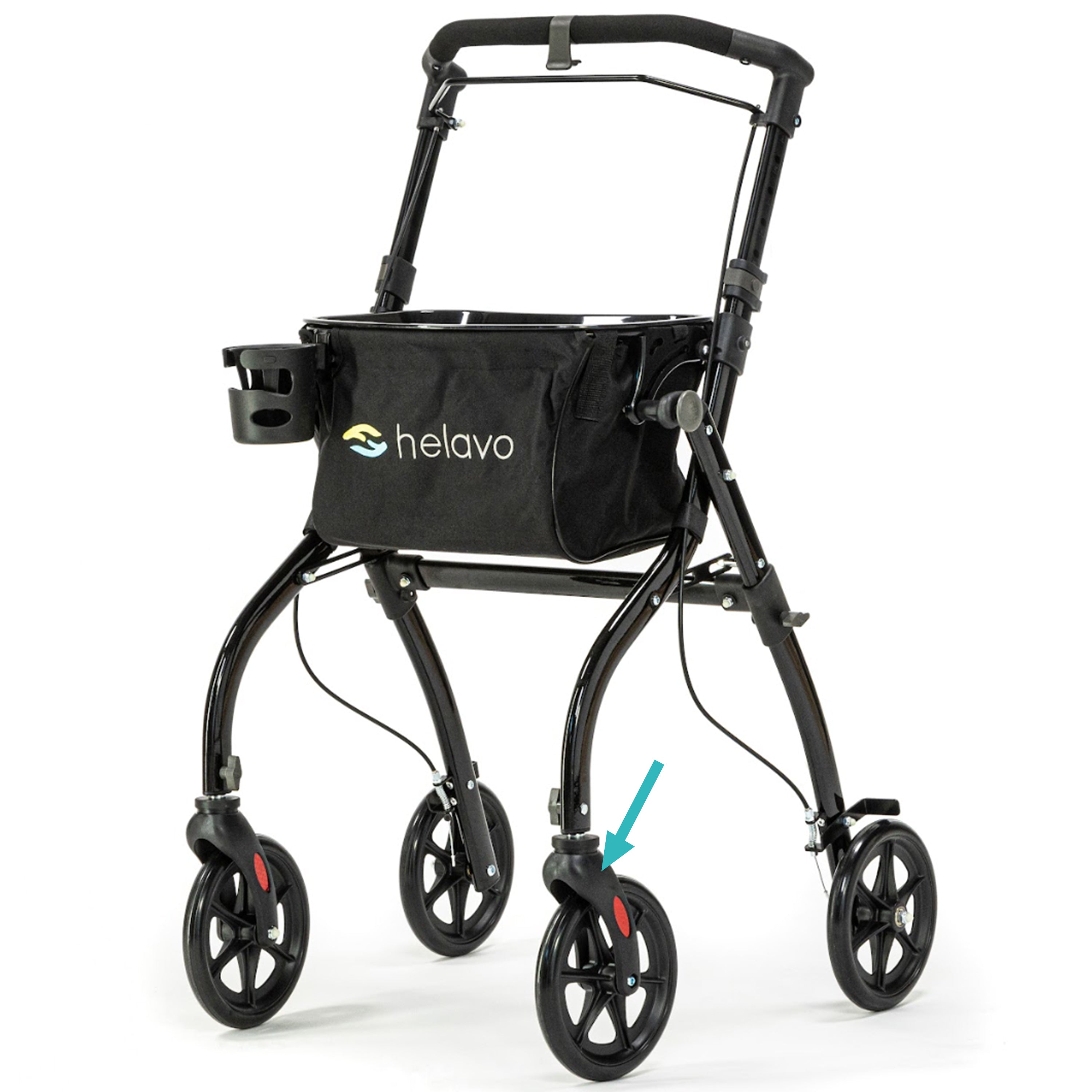 Spare part: front wheel for Helavo H1030 rollator series