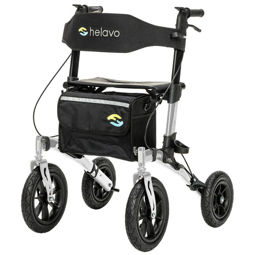 Outdoor Rollator with Puncture-Proof Solid Rubber Tires H1140 Series