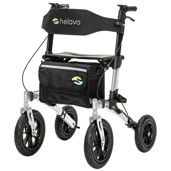 Outdoor Rollator with Puncture-Proof Solid Rubber Tires H1140 Series