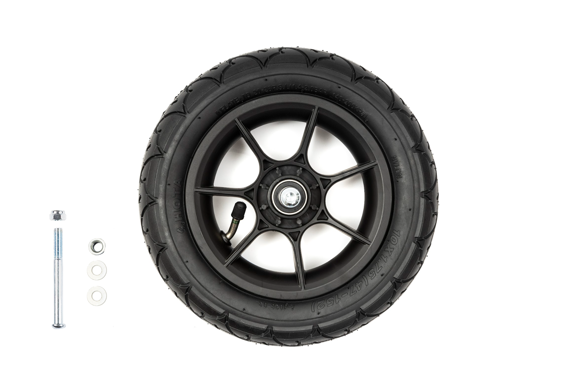 Spare part: Rear wheel for Helavo H1040 rollator series