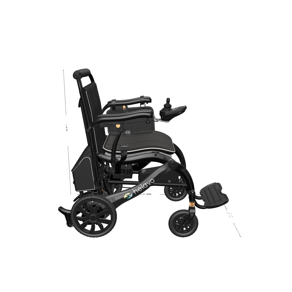 Ultralight Electric Wheelchair, Magnesium & Carbon Fiber Frame (H2320)