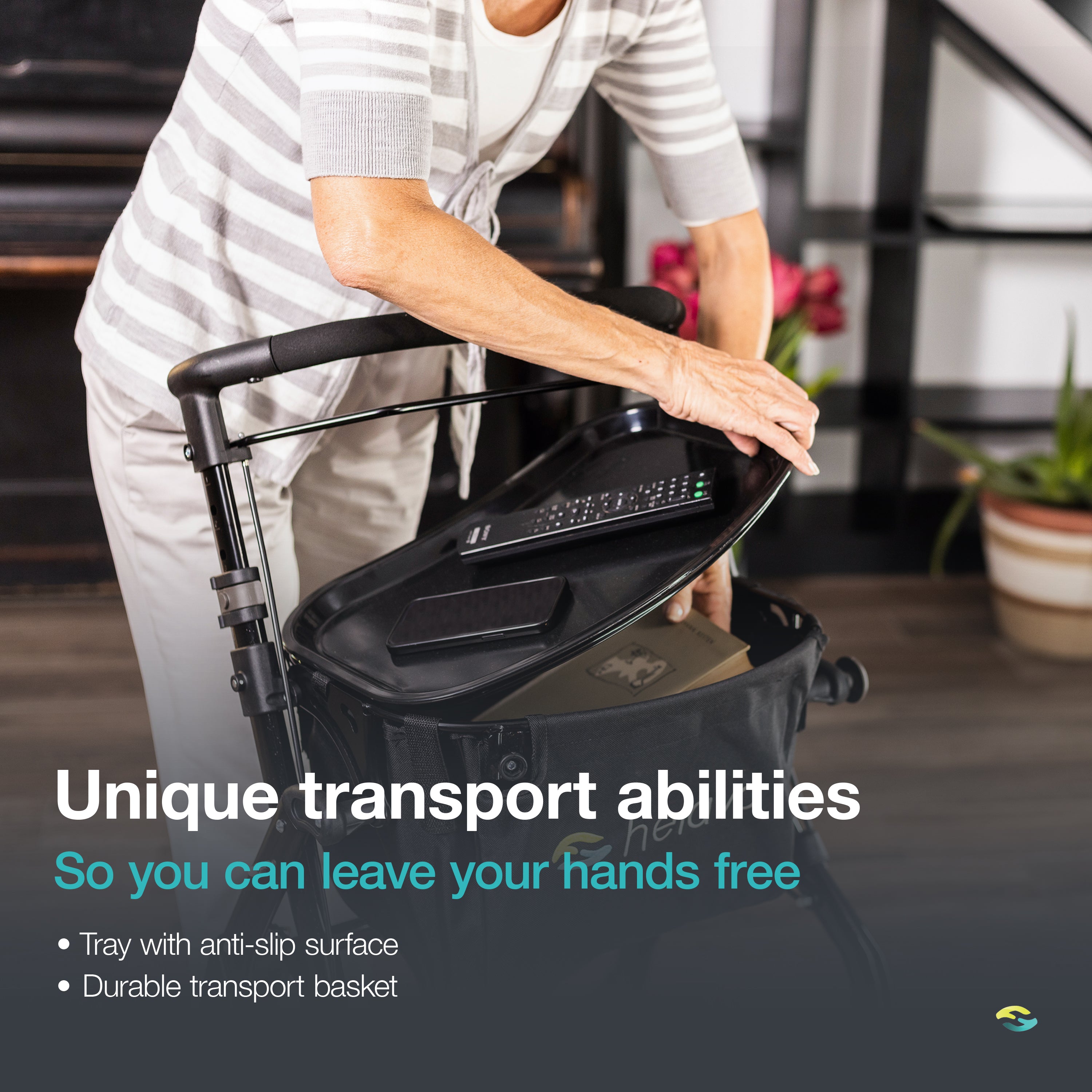 Narrow Indoor Rollator Walker H1030 Series